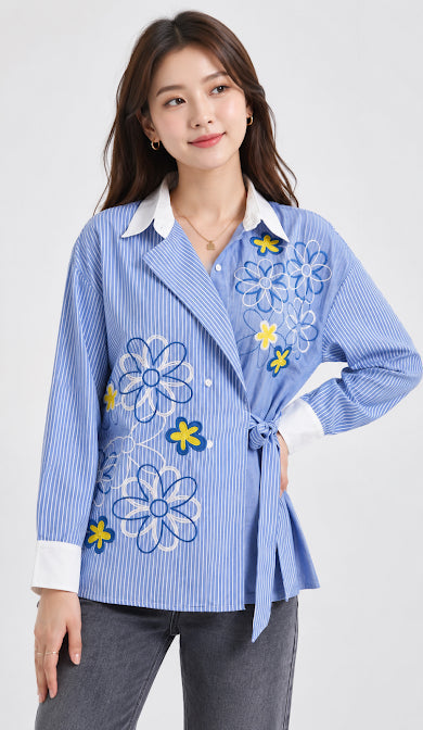 Women's Side Belt Top – Stylish Casual Western Wear