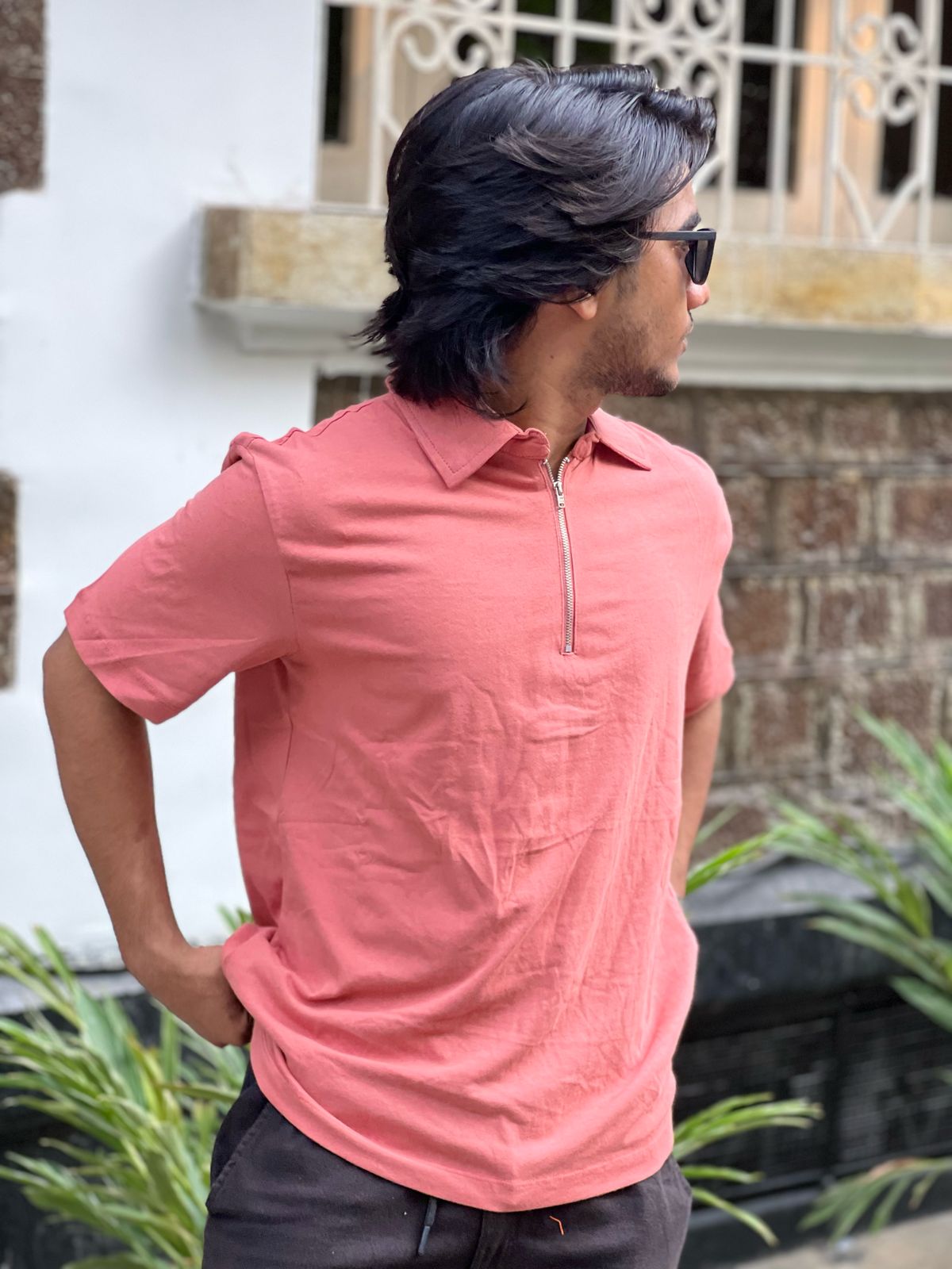 Old Money half sleeve collar tshirt